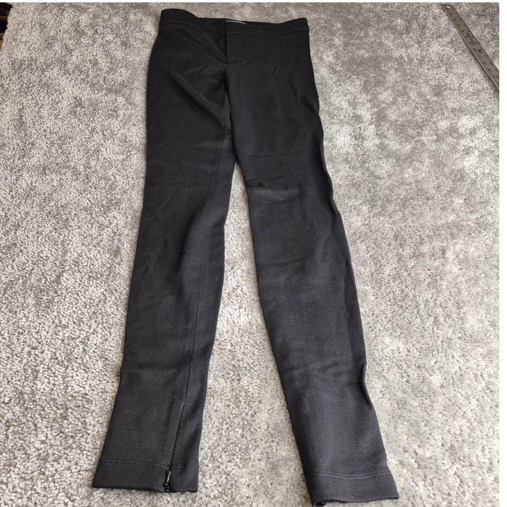 NEW Vince Black Skinny Ankle Zip Trousers Pants Size 0 V107320673